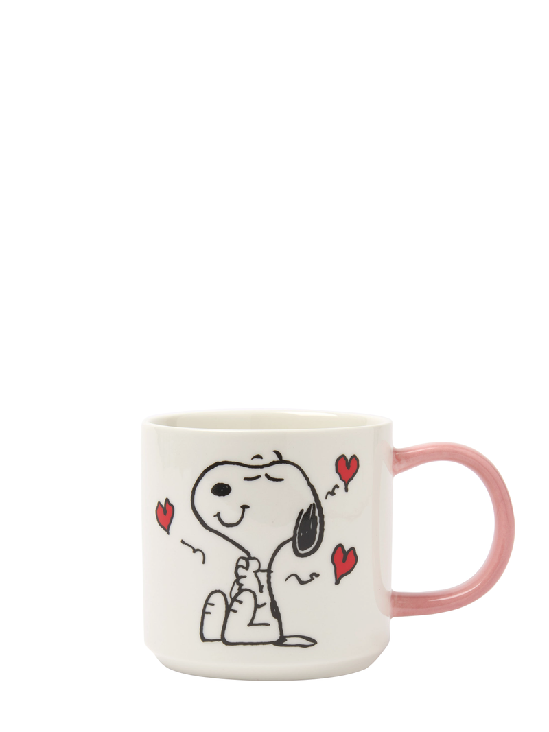 I love you Snoopy hearts Peanuts mug