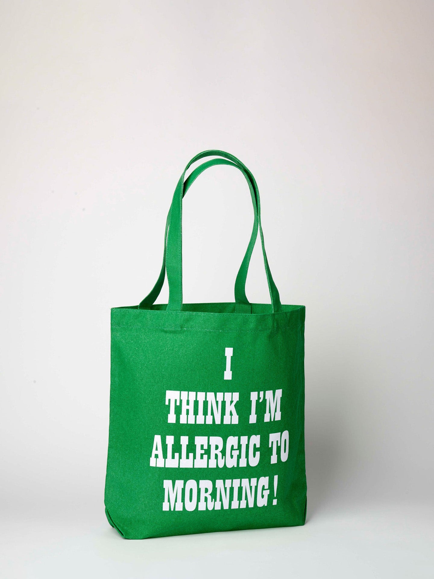 Peanuts Tote, Allergic to Mornings