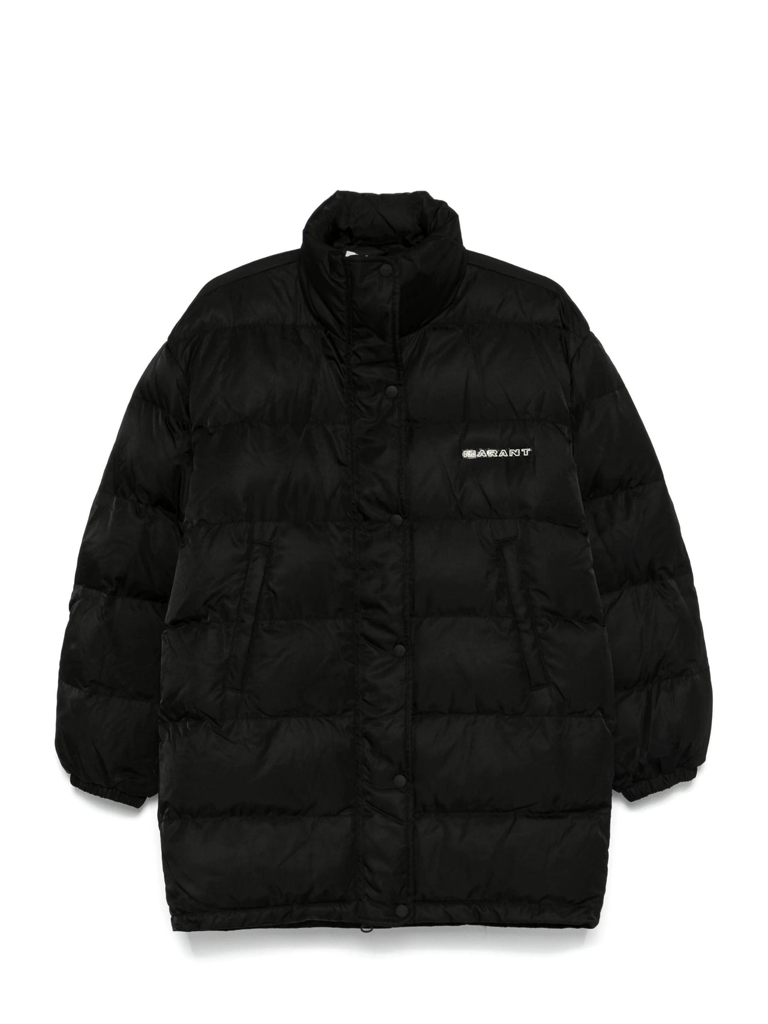 Belize satiny puff jacket, black