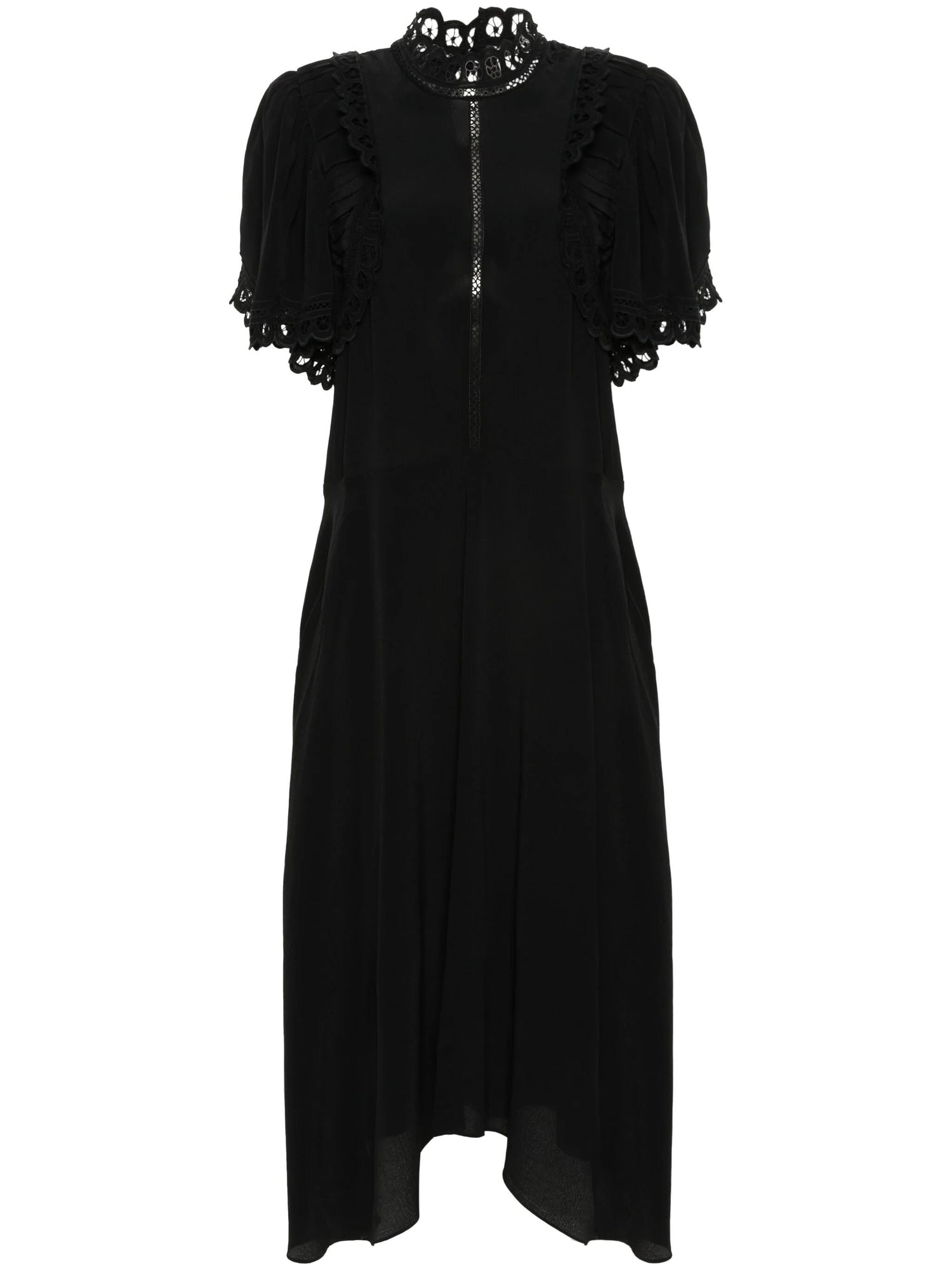 ELIDIA broderie dress, black