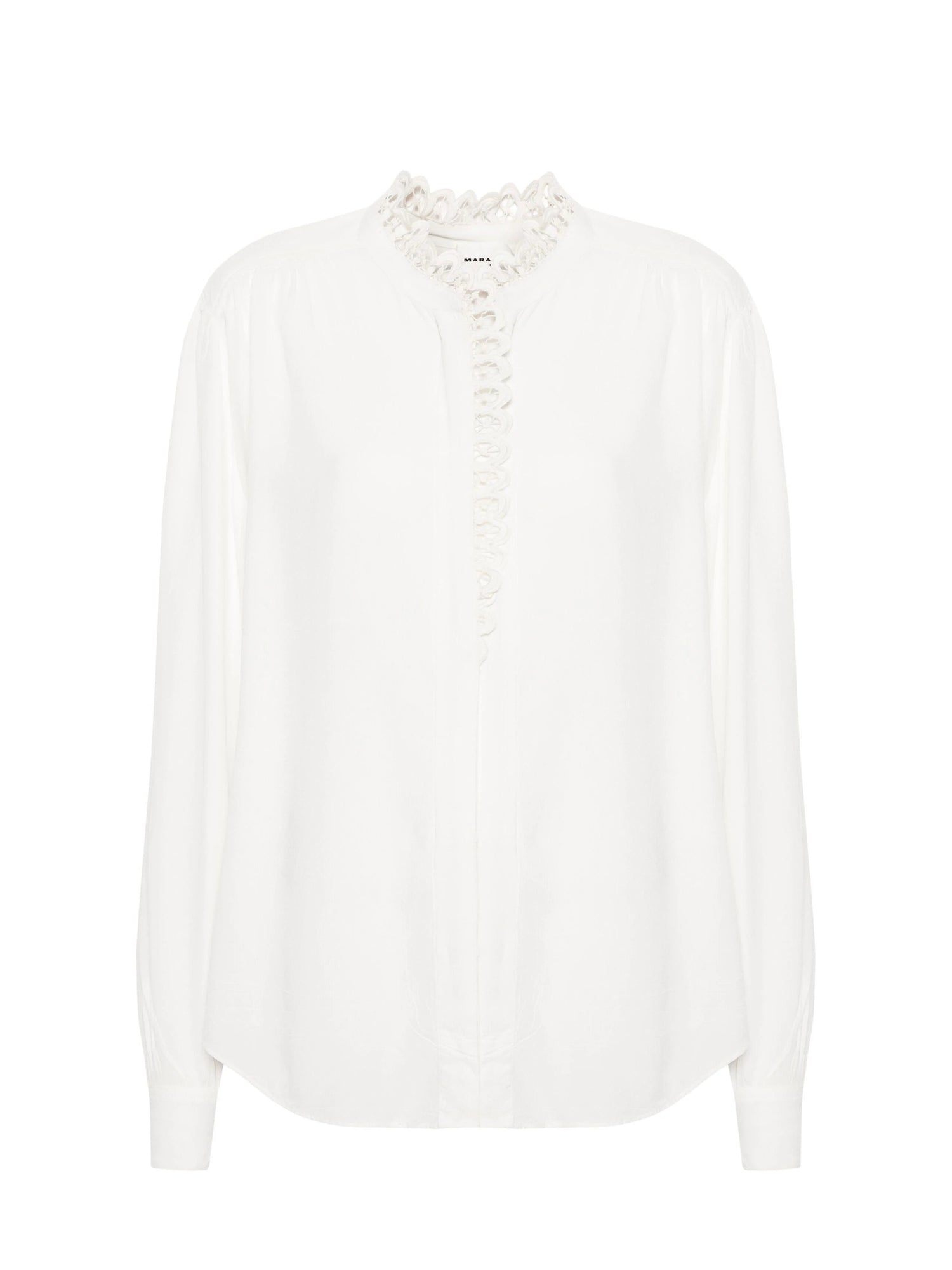 ESTELA broderie shirt, white