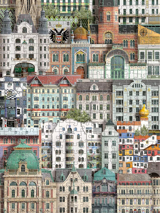 Wien puzzle, 1000 pieces