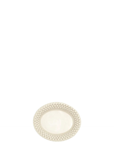 Bubbles small oval platter, Sand (20 x 16 cm)