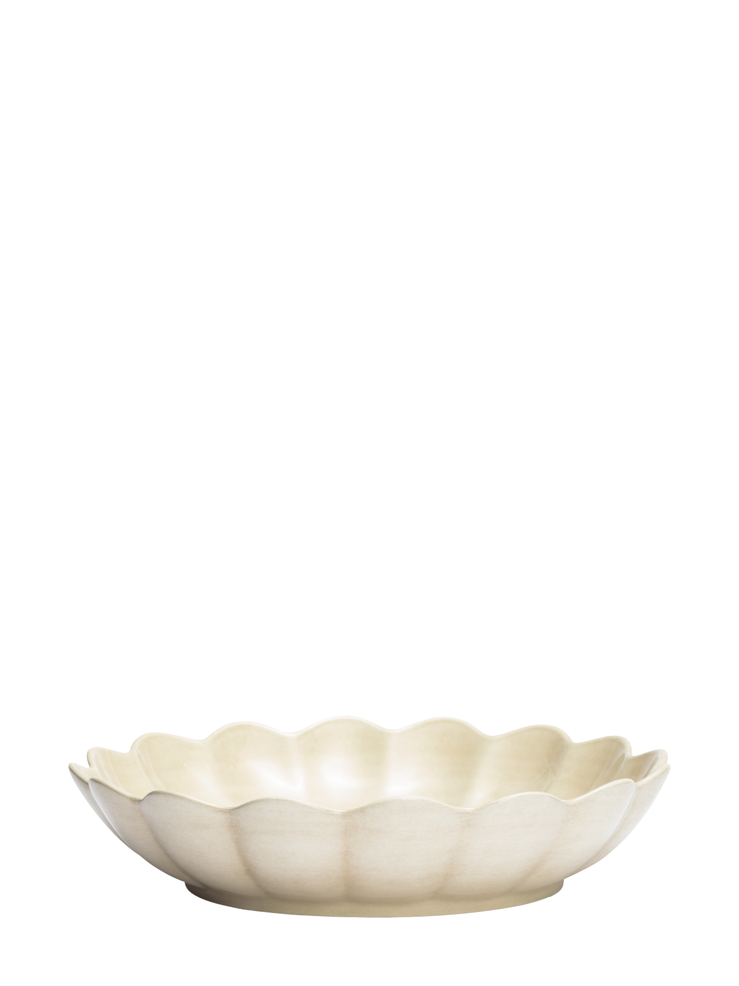 Oyster big bowl, sand (31 cm)