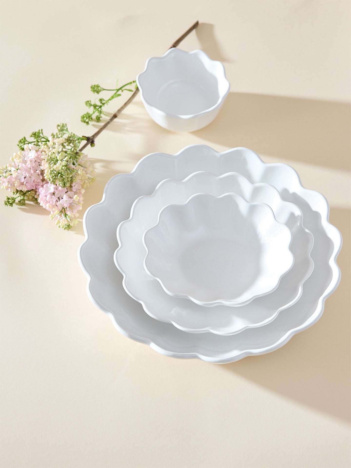 Oyster bowl, white (24 cm)