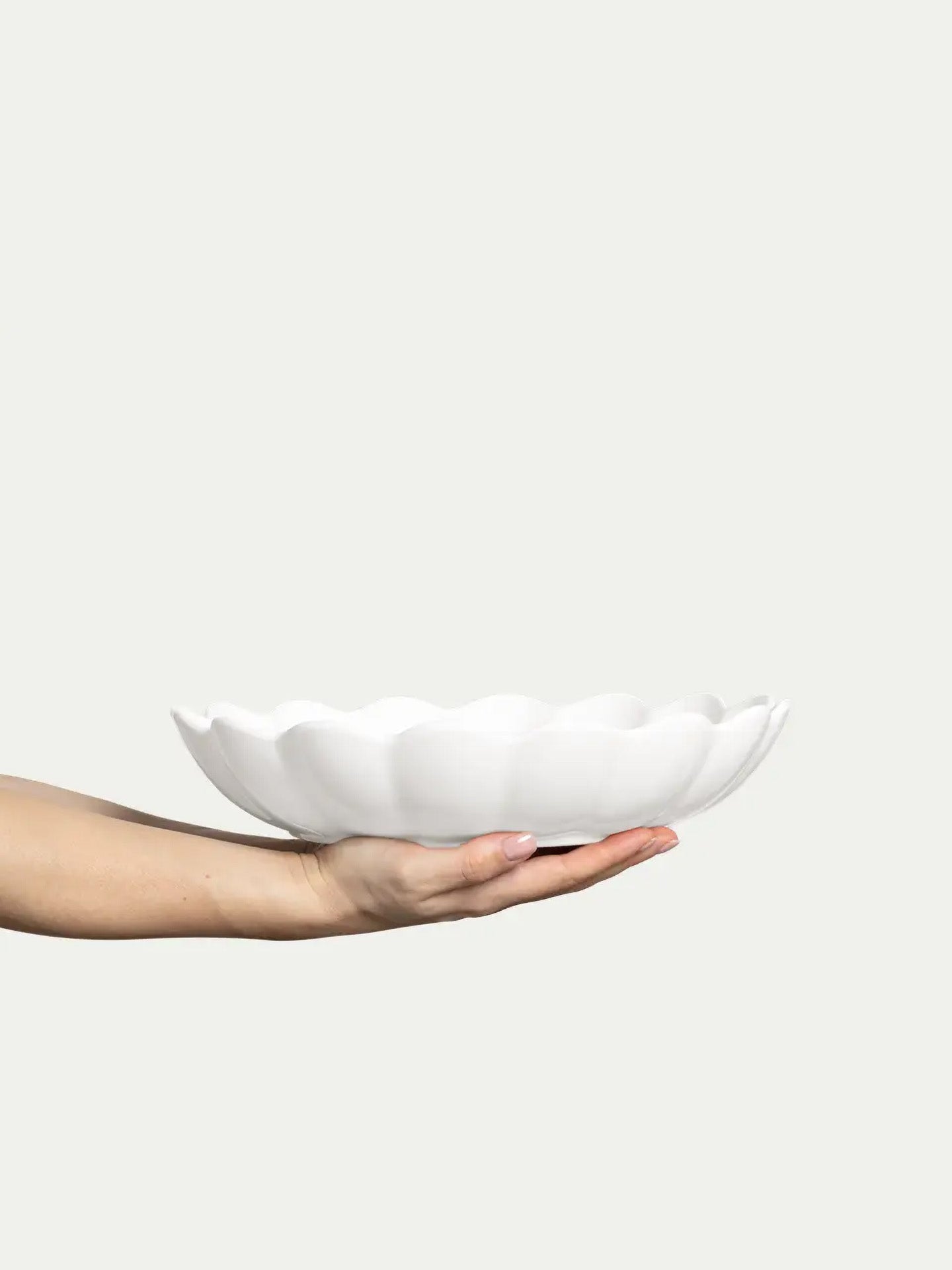 Oyster big bowl, white (31 cm)