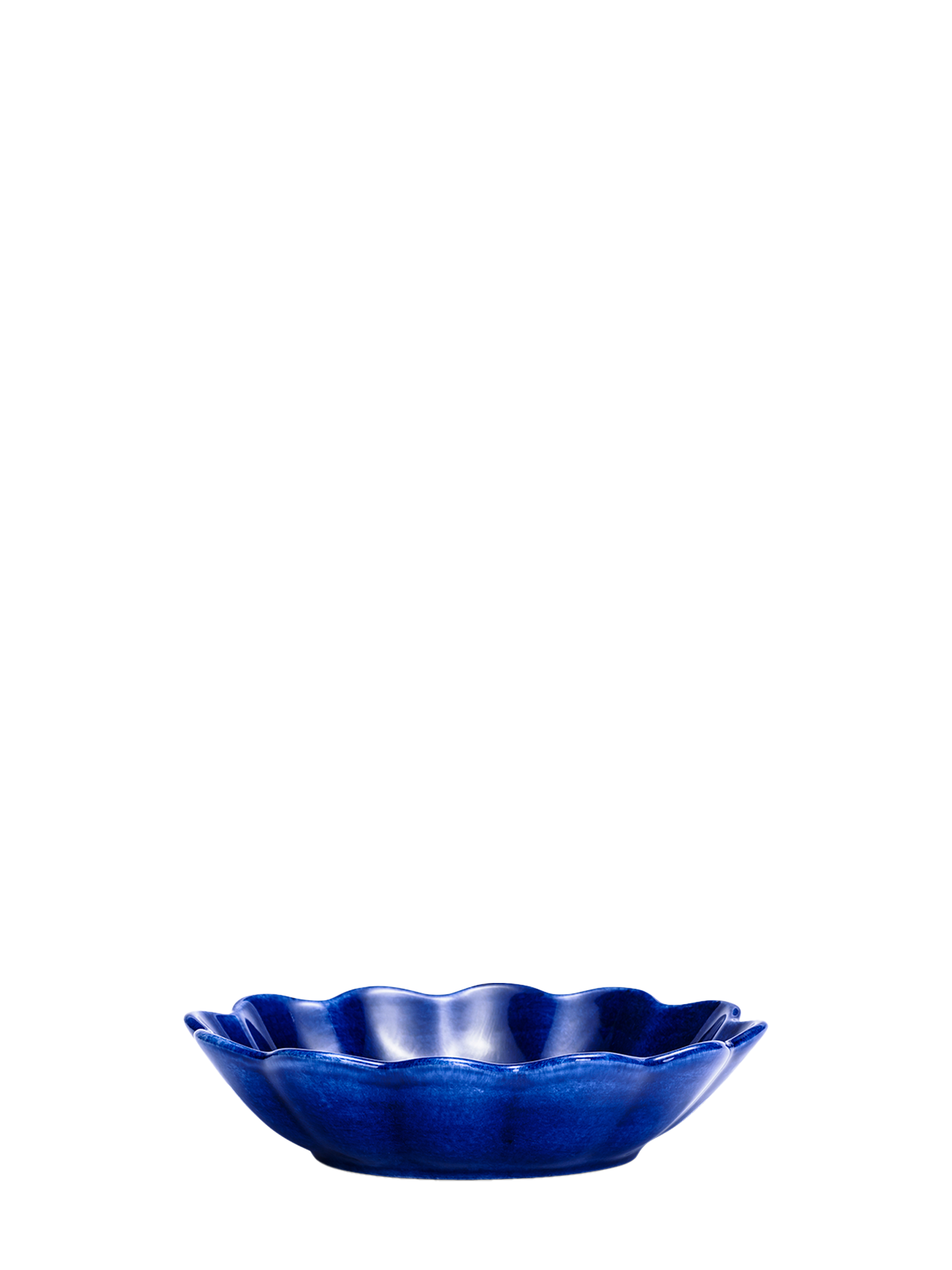 Oyster oval bowl, blue (18 cml)