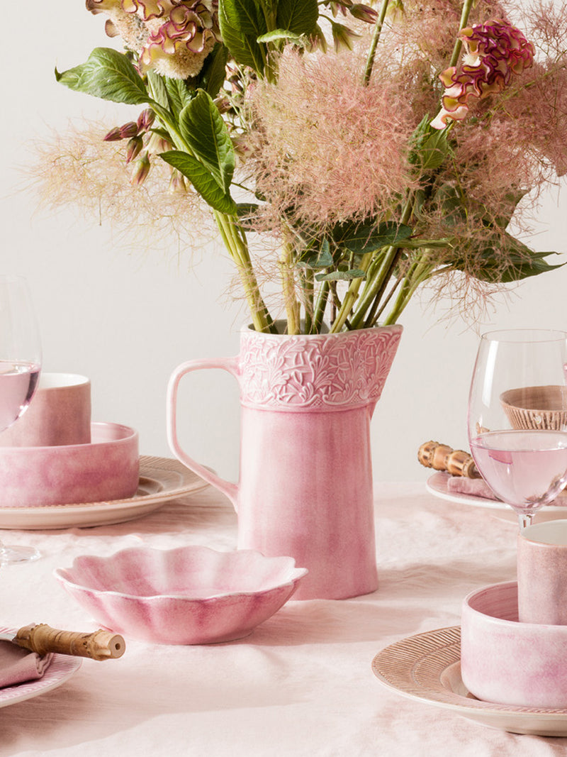 Oyster small oval bowl, light pink (18 cm)