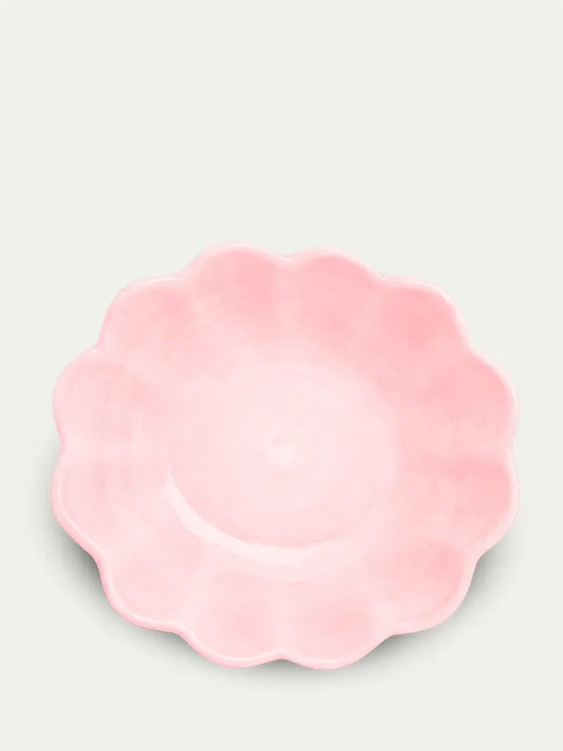 Oyster small oval bowl, light pink (18 cm)