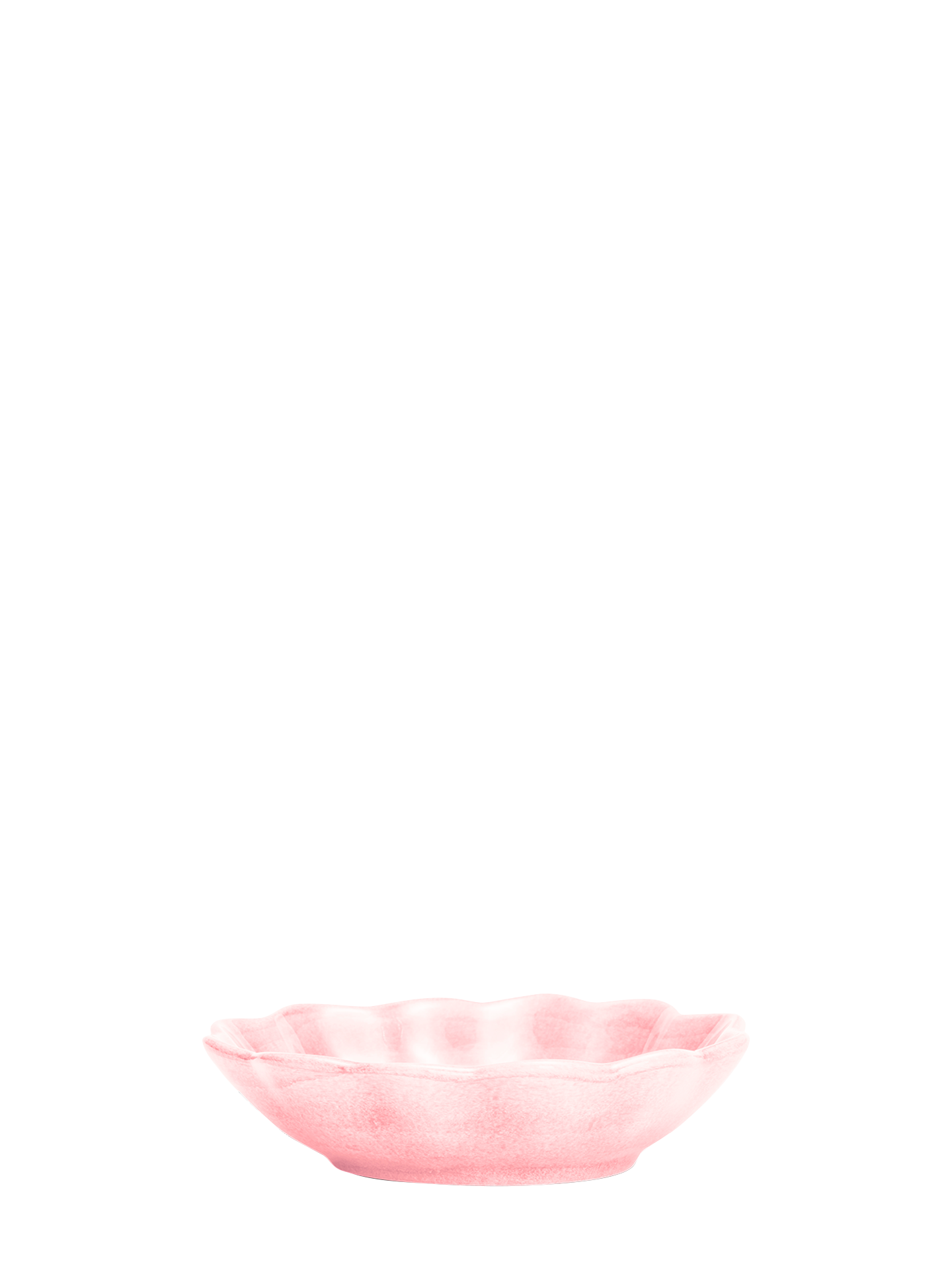 Oyster oval bowl, light pink(18 cm)