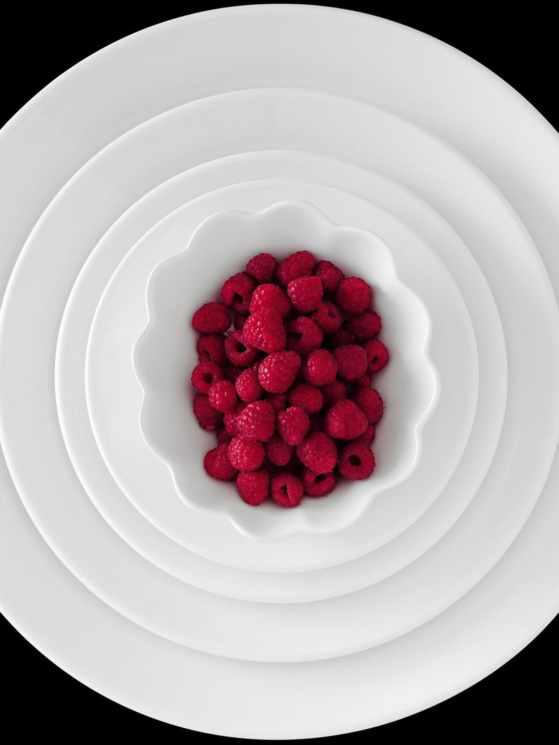 Oyster small oval bowl, white (18 cm)