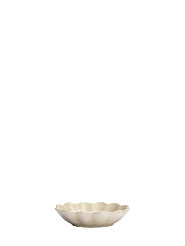 Oyster small oval bowl, sand (18 cm)