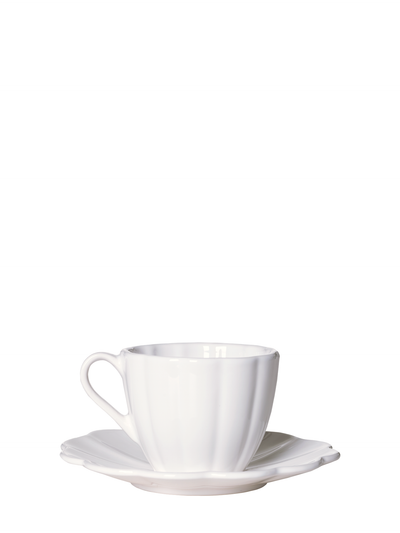 Oyster cup & plate, white (25 cl)
