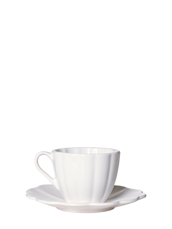 Oyster cup & plate, white (25 cl)
