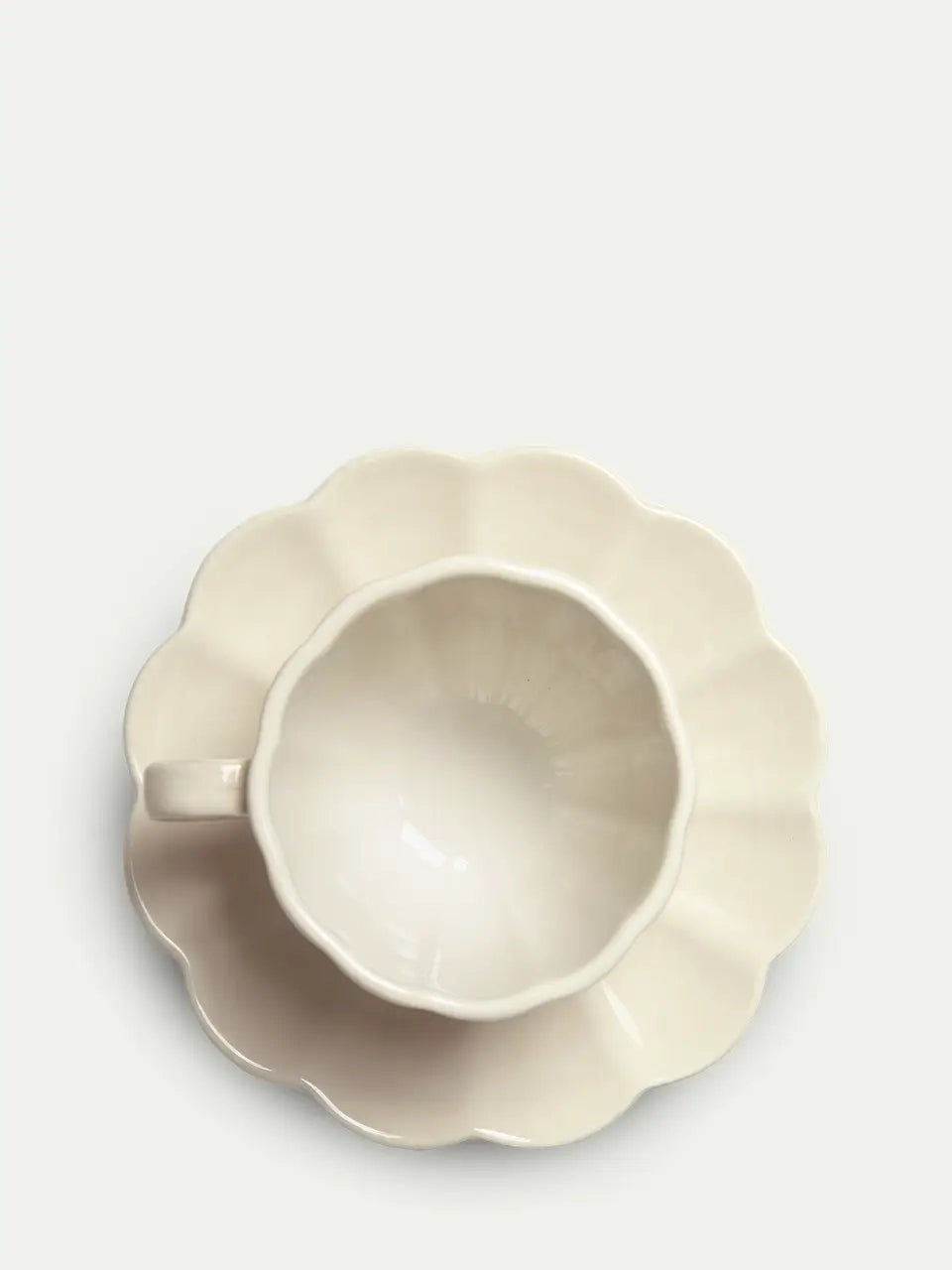 Oyster cup & plate, sand (25 cl)