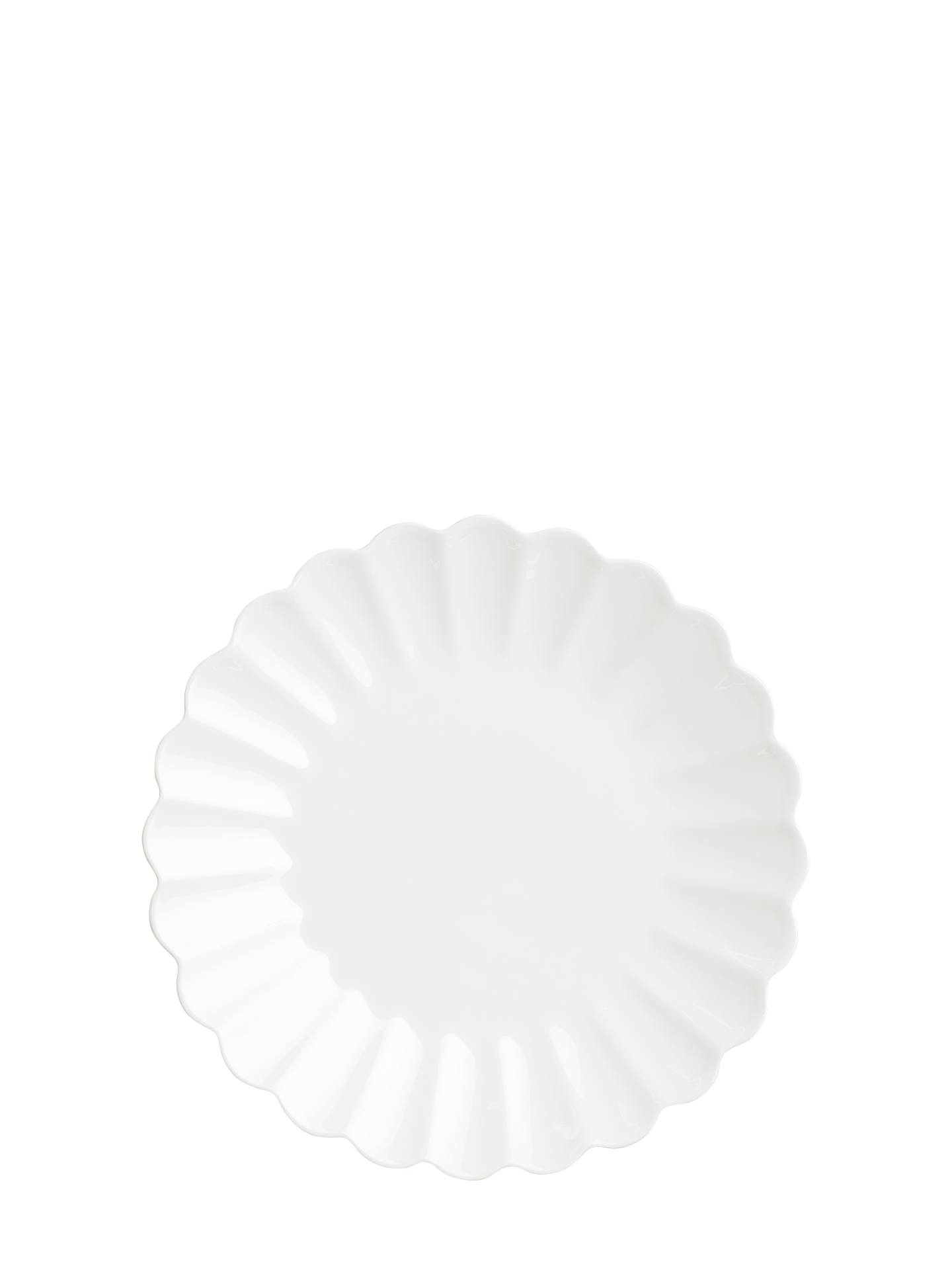 Oyster dinner plate, white (28 cm)