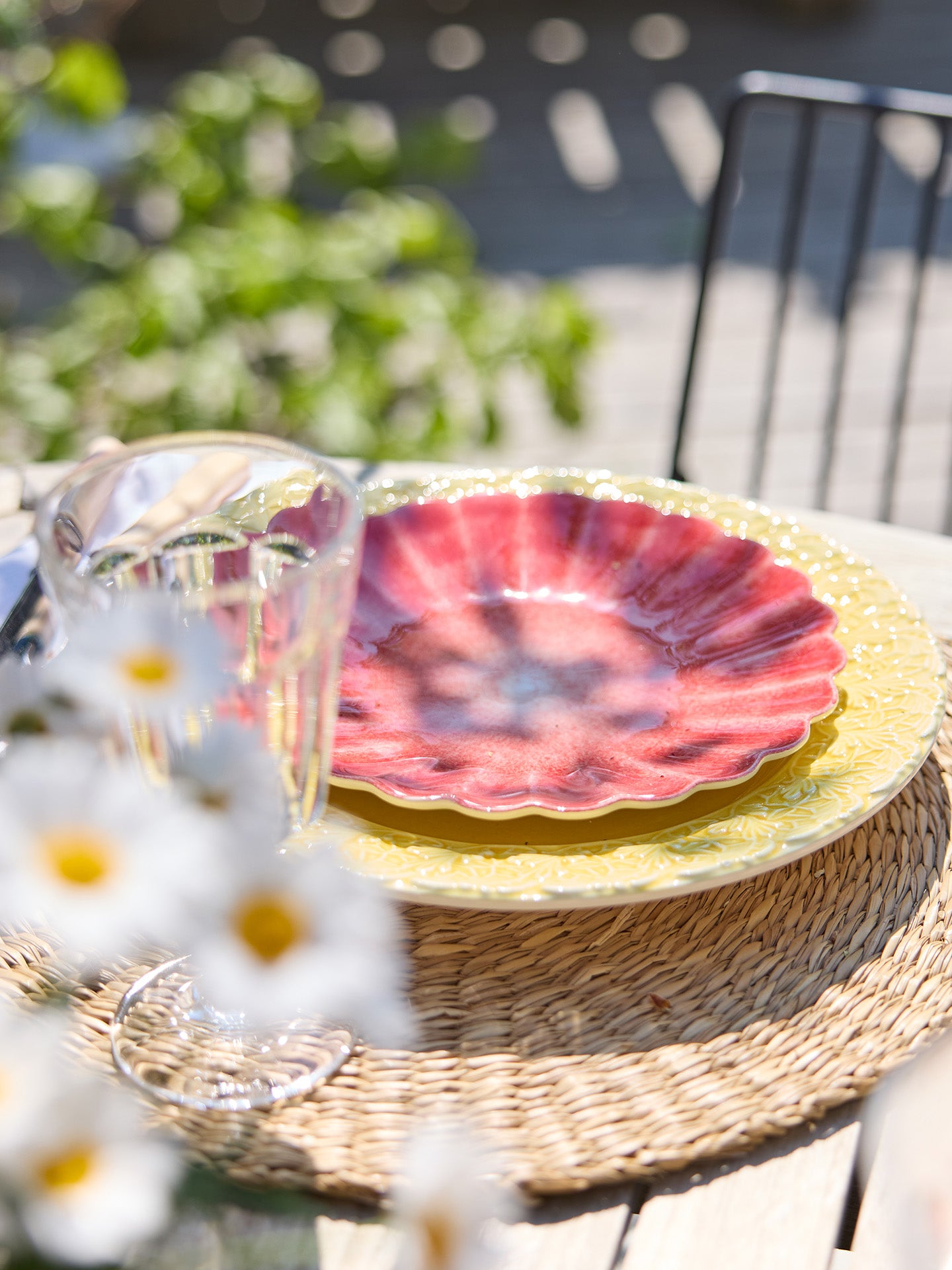 Oyster small plate, pink (20 cm)