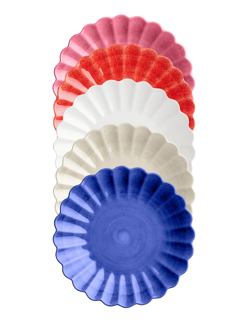 Oyster small plate, blue (20 cm)