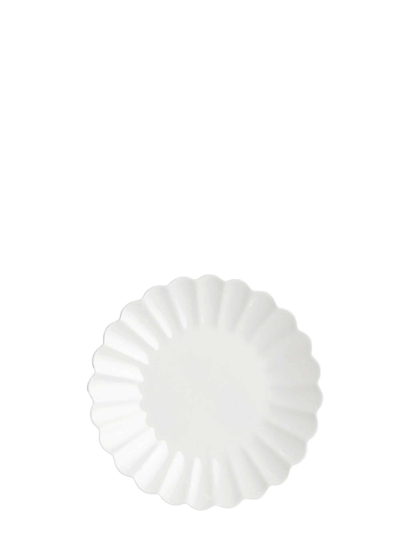 Oyster small plate, white (20 cm)