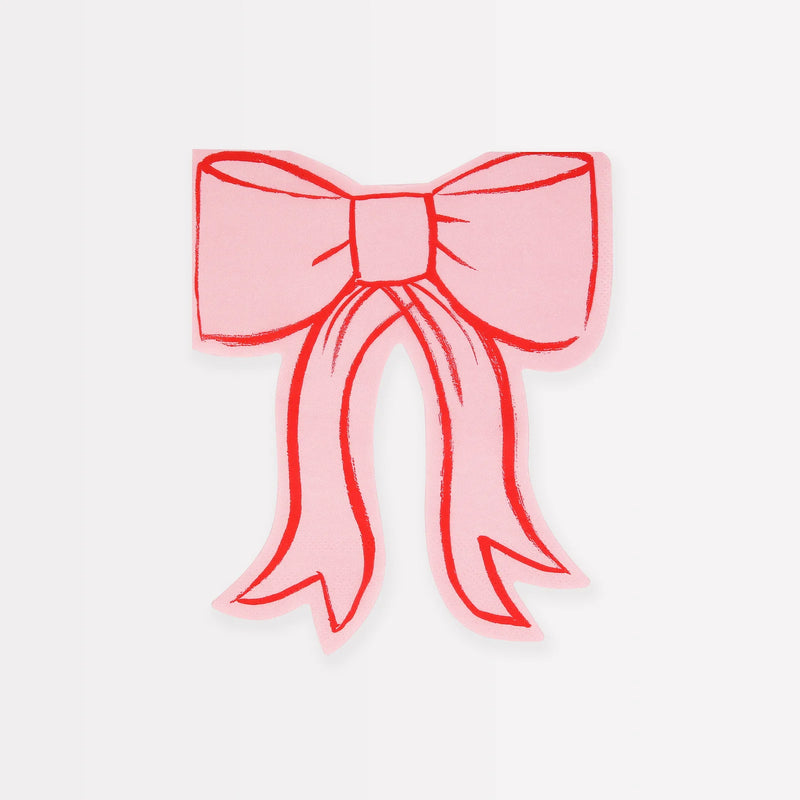 Bow dinner napkins