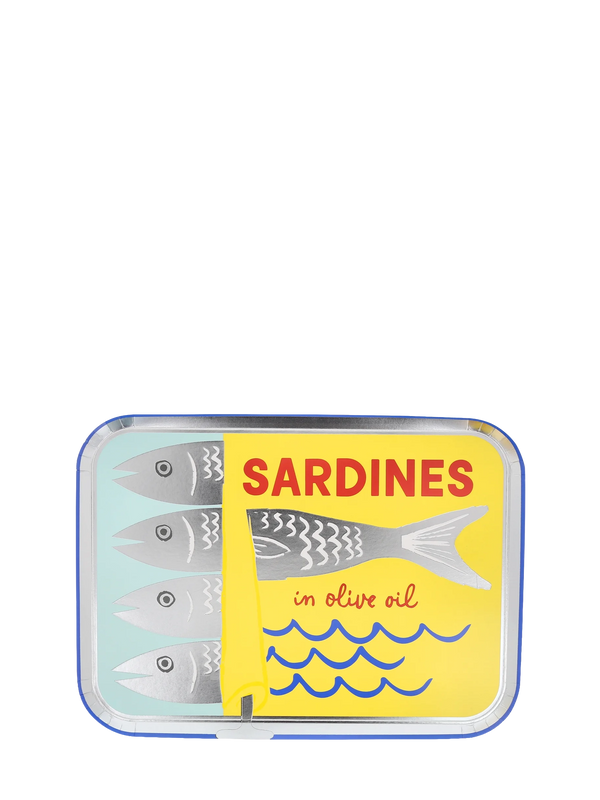 Tinned sardine can shaped paper plates, set of 8