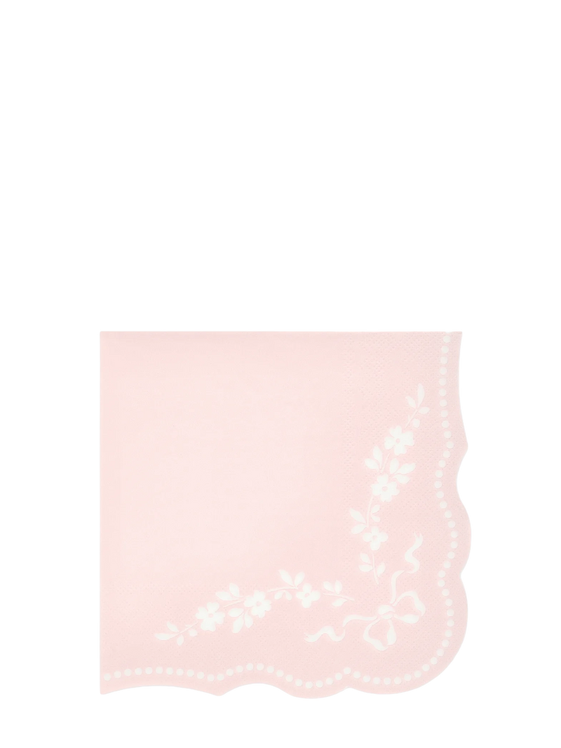 Rococo pink dinner napkins