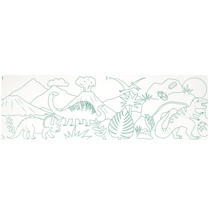 Dinosaur colouring roll