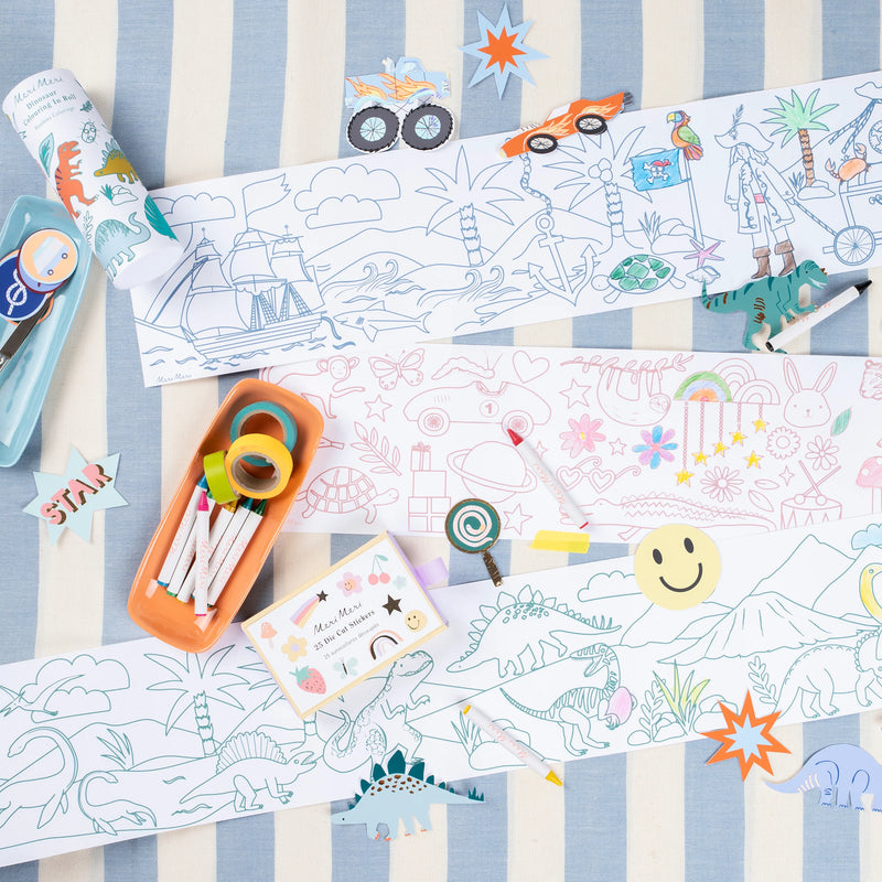Dinosaur colouring roll