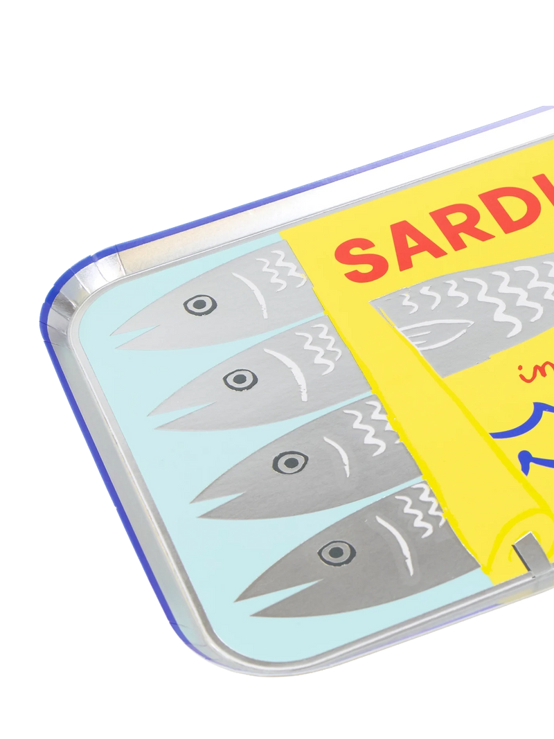 Tinned sardine can shaped paper plates, set of 8