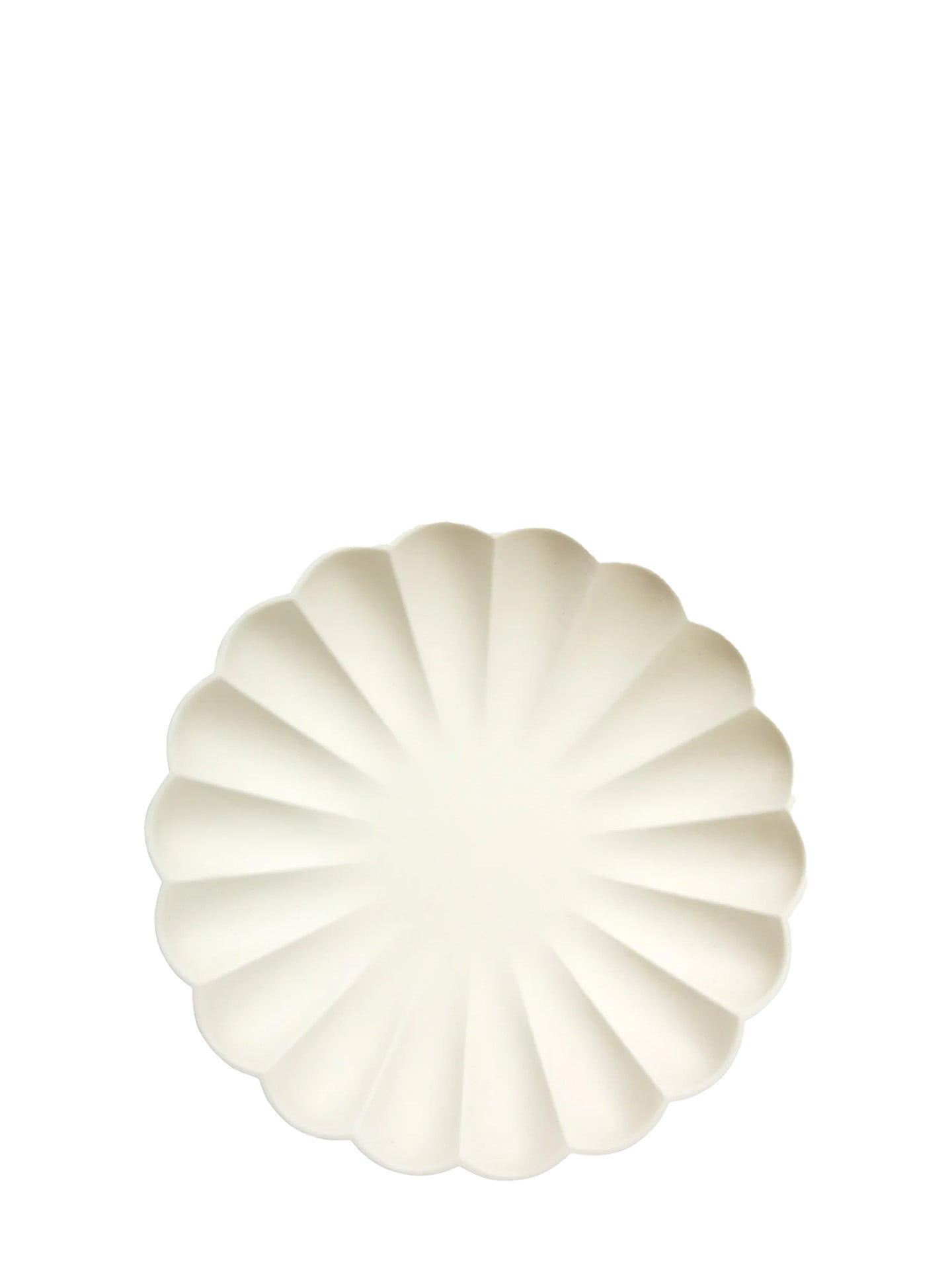 Cream compostable plates, large