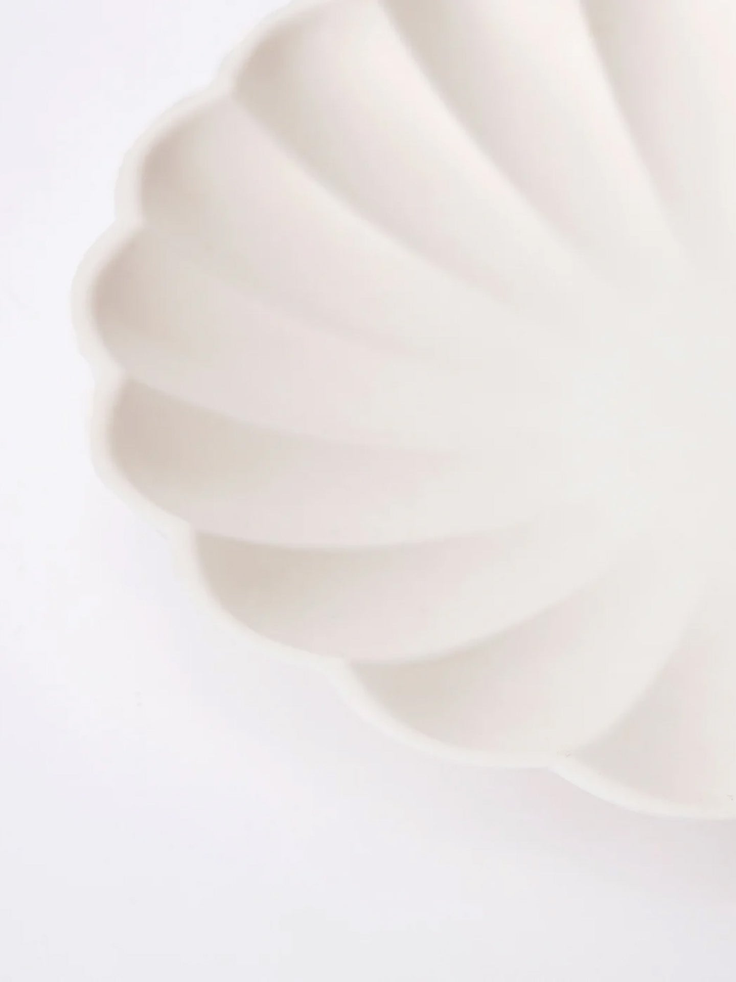 Cream compostable plates, large