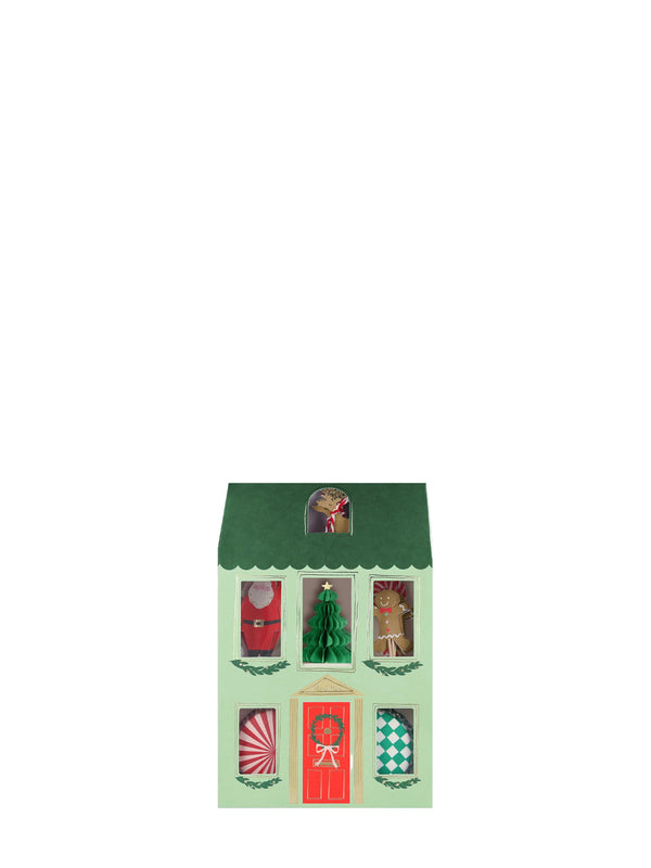 Festive house cupcake kit