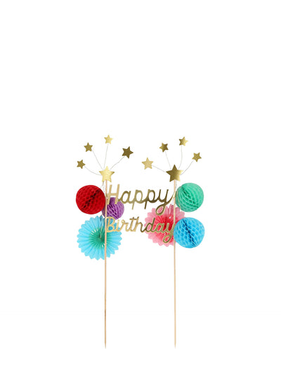 Happy birthday cake topper