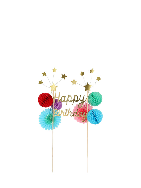 Happy birthday cake topper