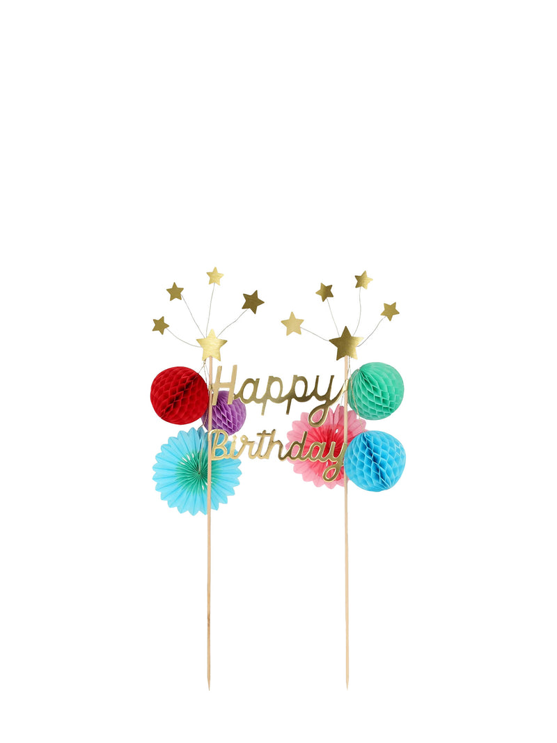 Happy birthday cake topper