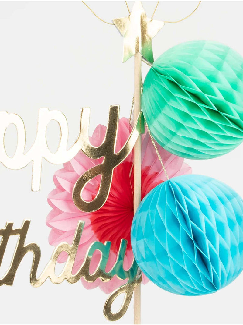 Happy birthday cake topper