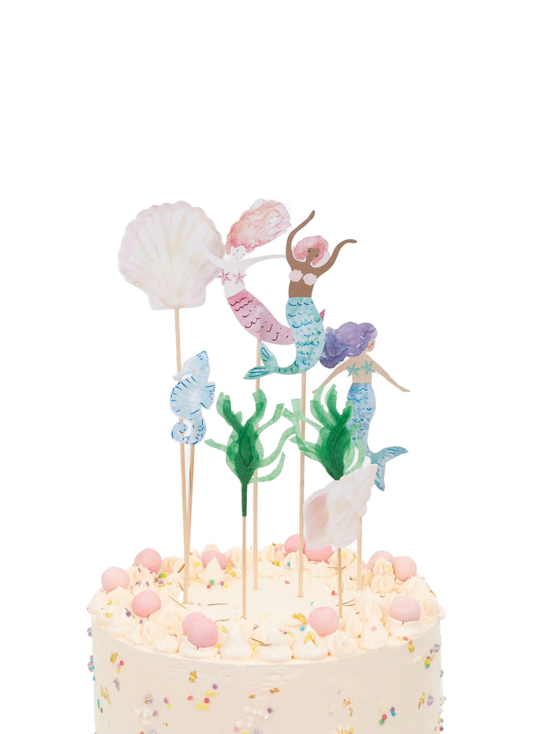 Mermaid cake toppers