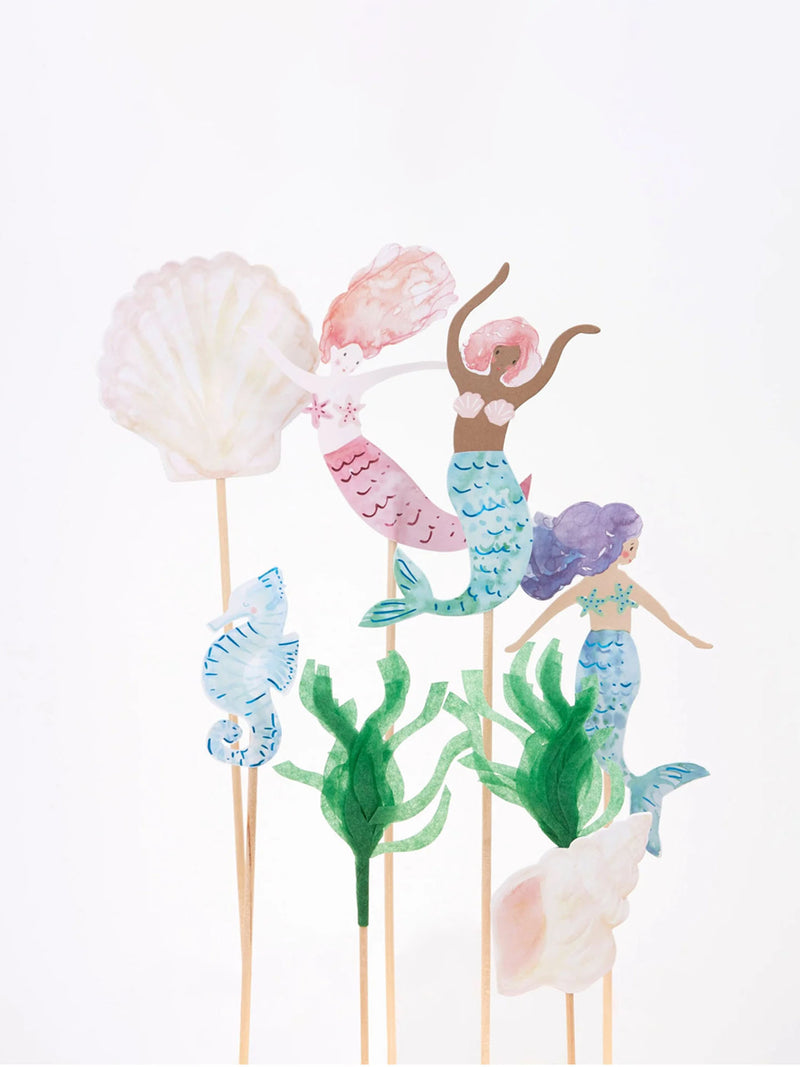 Mermaid cake toppers