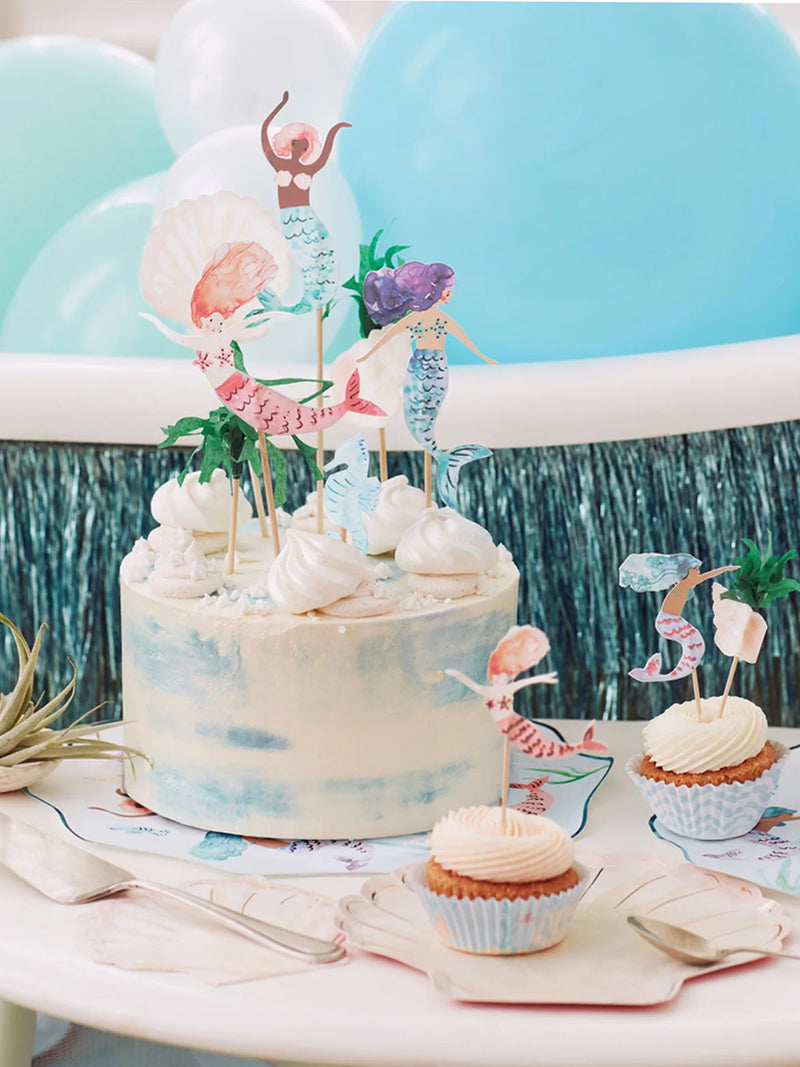 Mermaid cake toppers