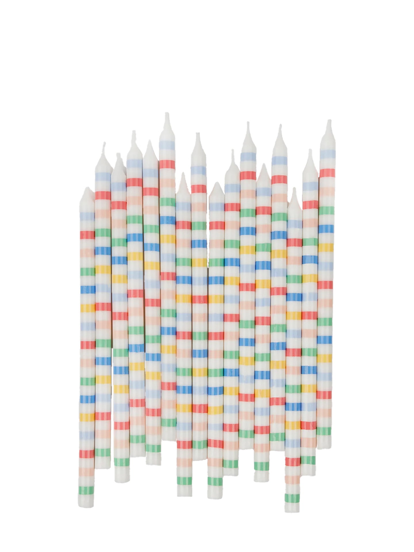 Multi stripe candles