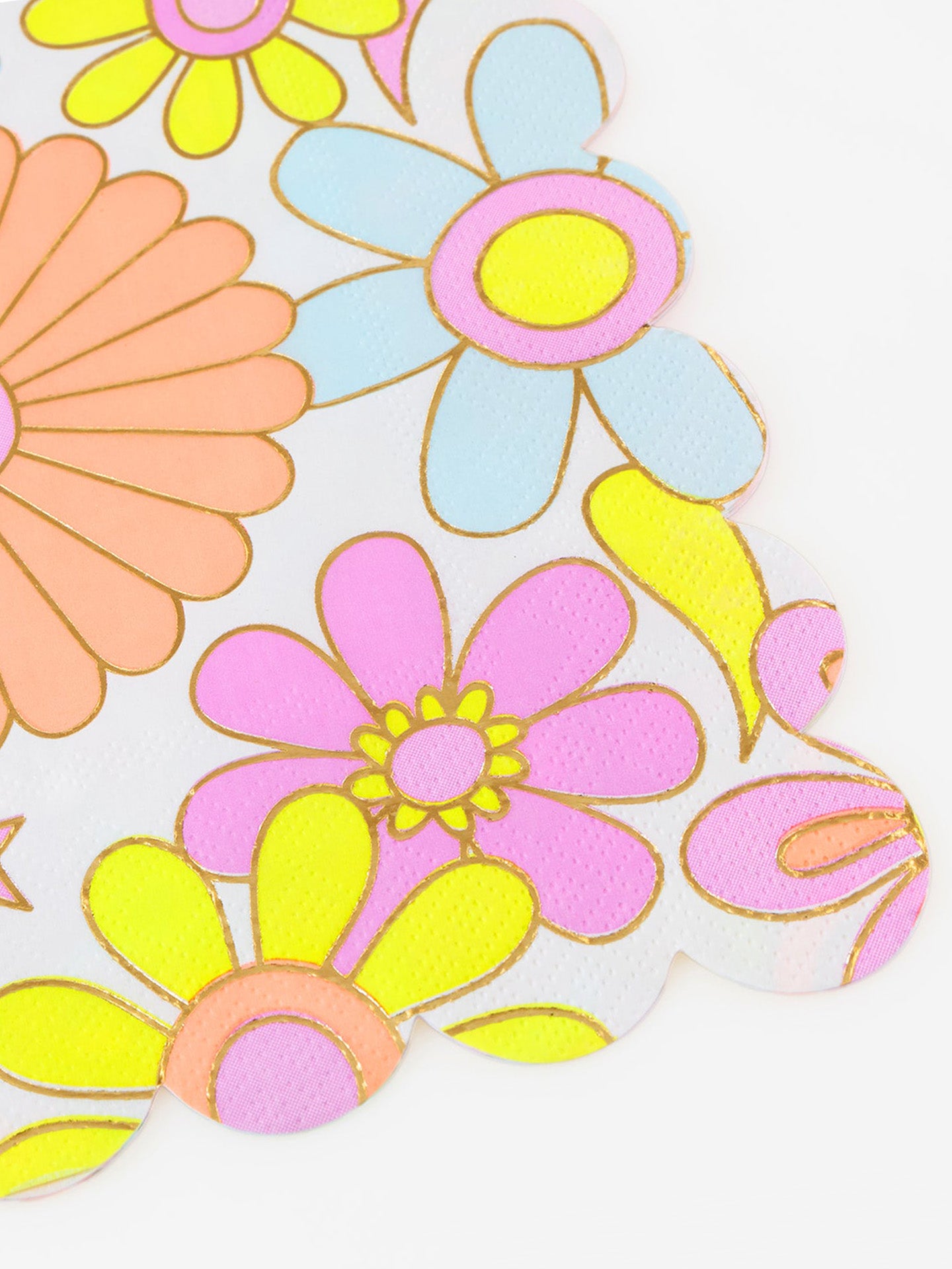 Flower power dinner napkins
