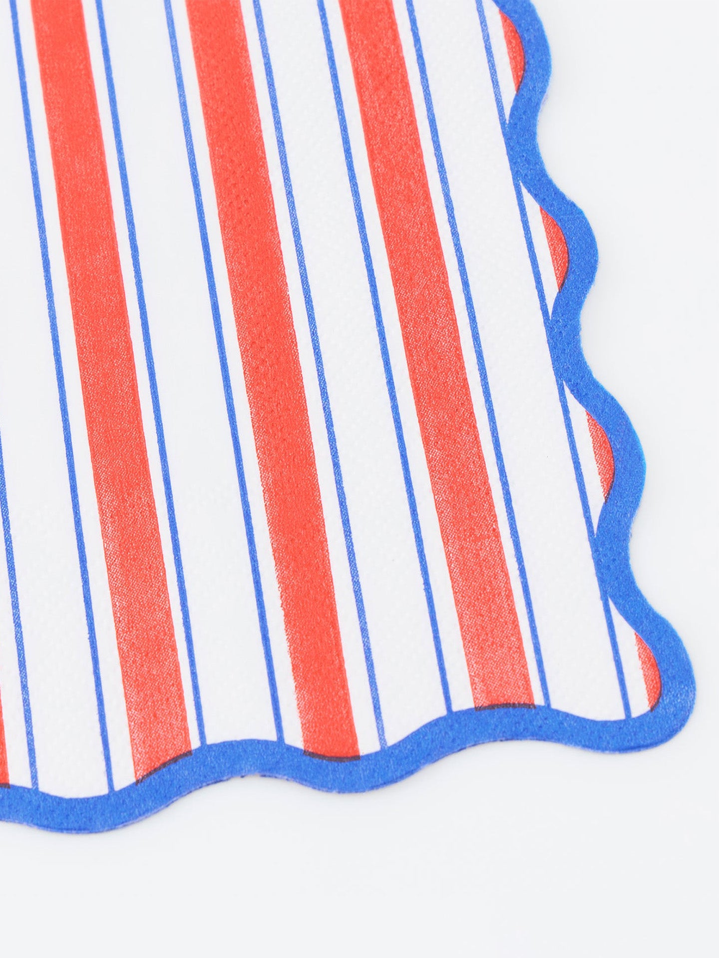 Nautical striped dinner napkins