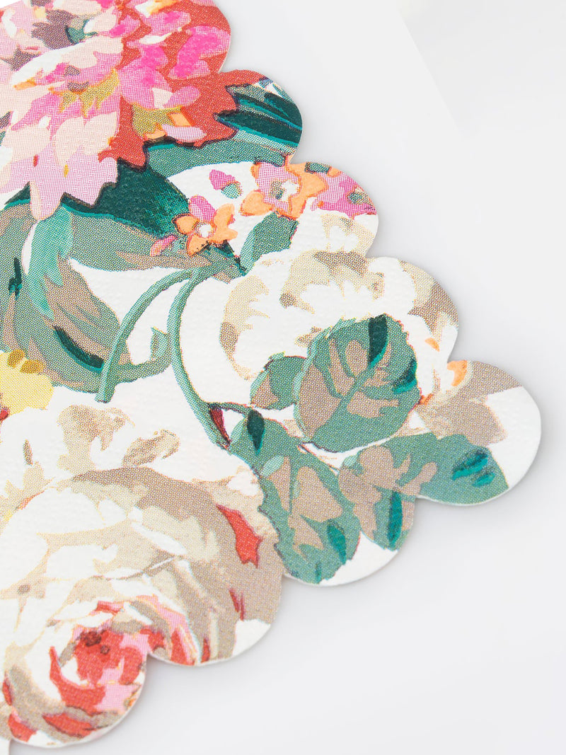 Rococo floral dinner napkins