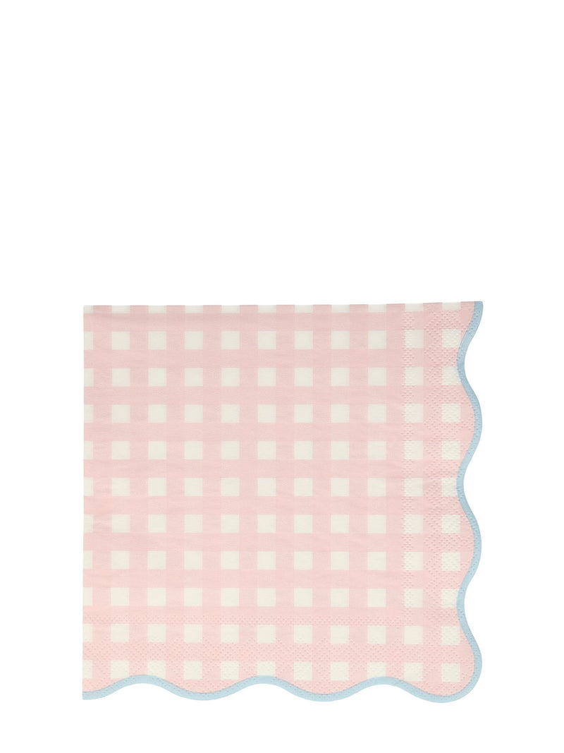 Gingham dinner napkins