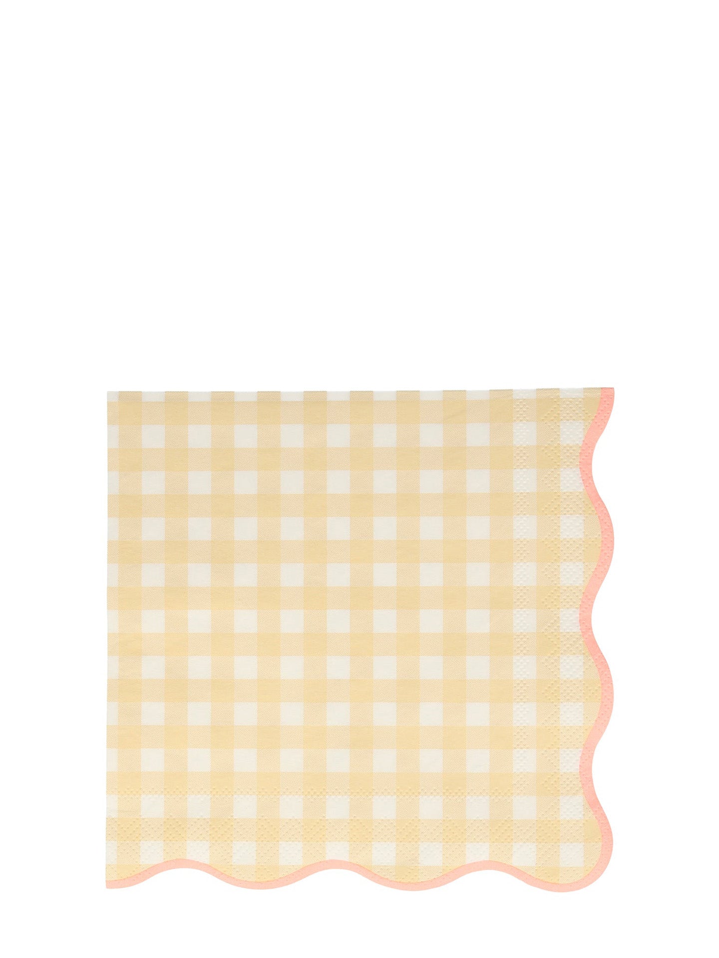 Gingham dinner napkins