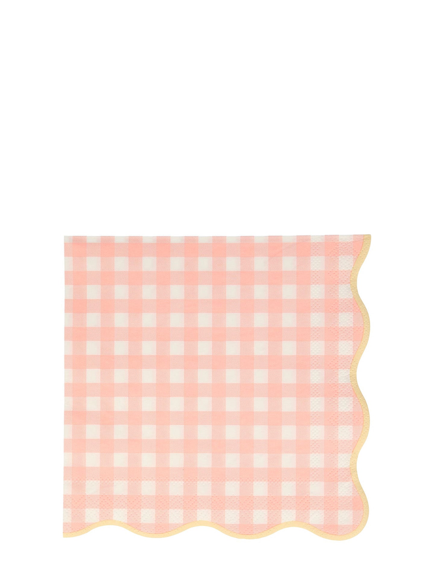 Gingham dinner napkins