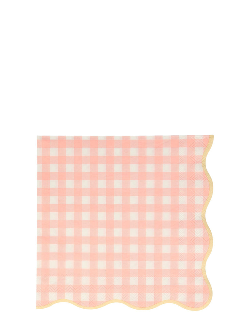 Gingham dinner napkins