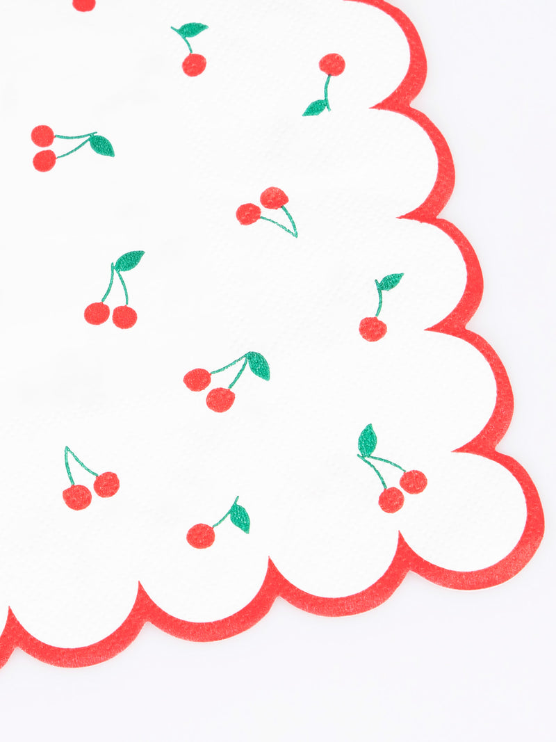 Cherries dinner napkins