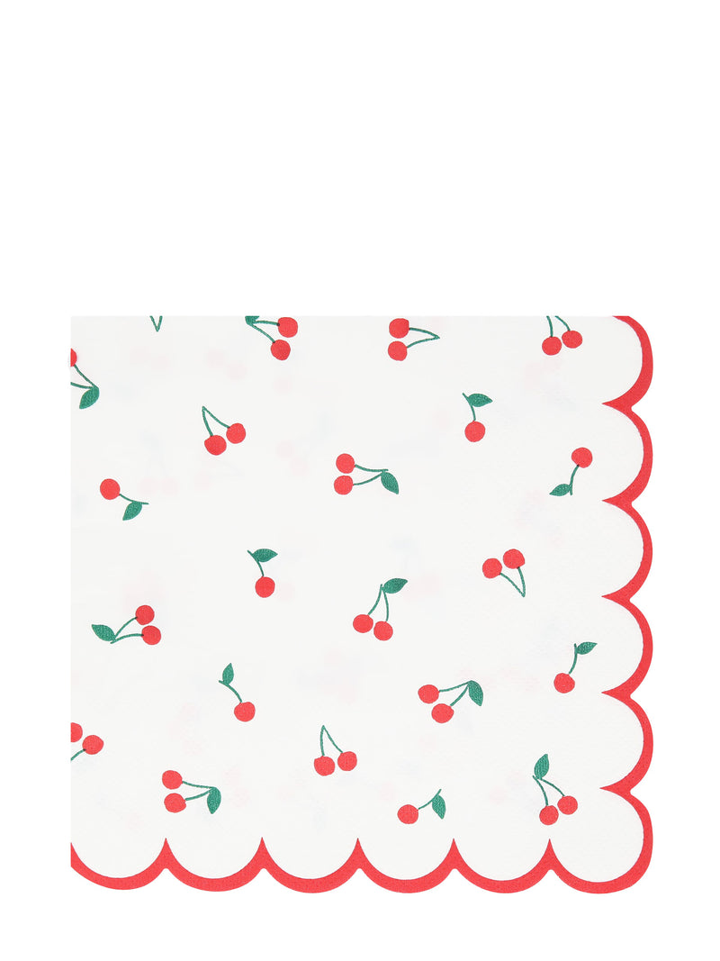Cherries dinner napkins