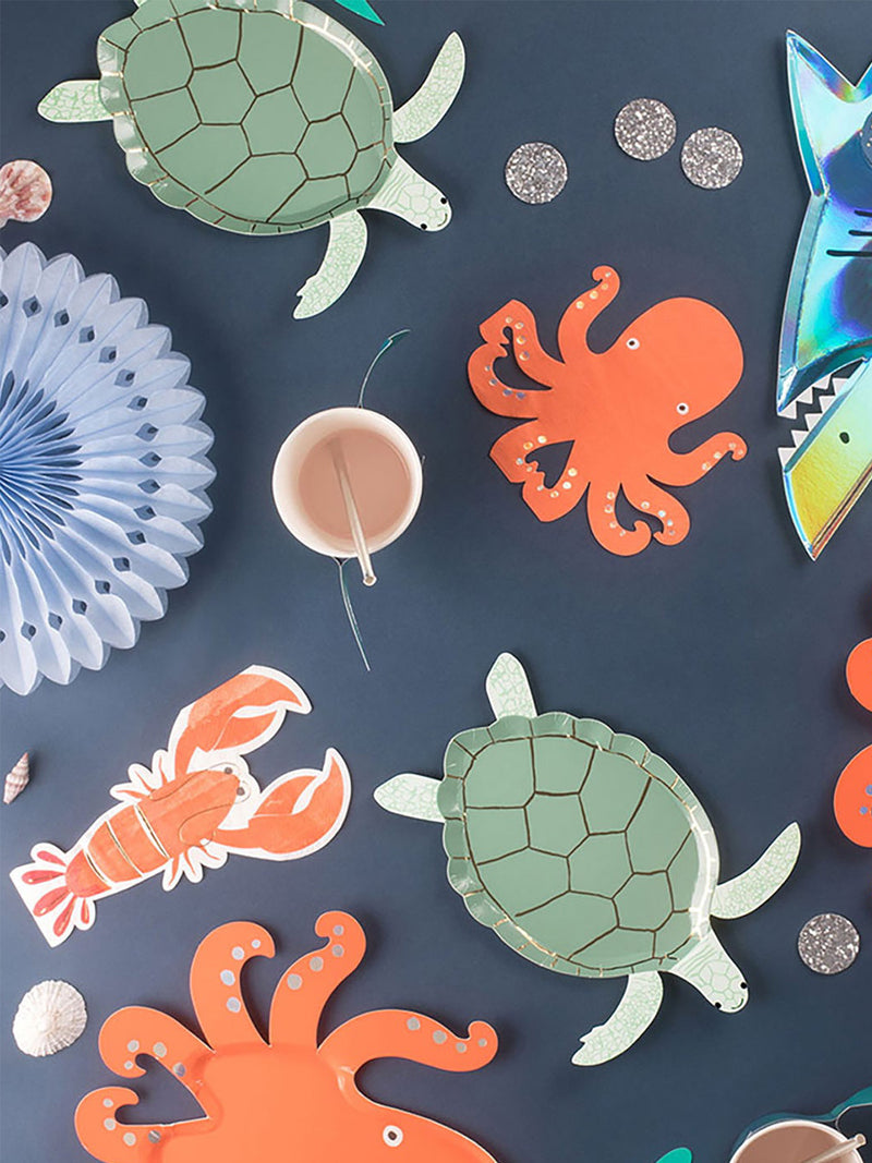 Lobster shaped napkins (16 pcs)
